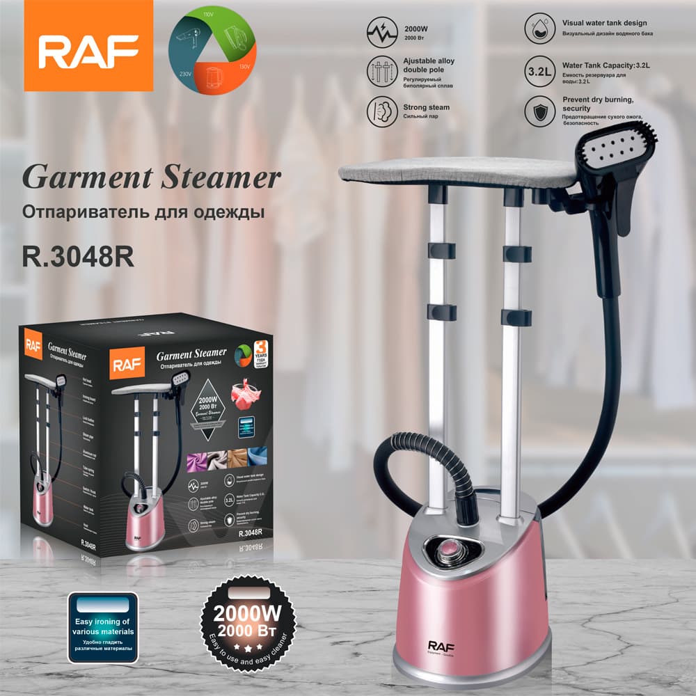 RAF European Standard Home Garment Steamer Vertical Ironing Machine Steam Handheld Mini Hanging Iron R.3048