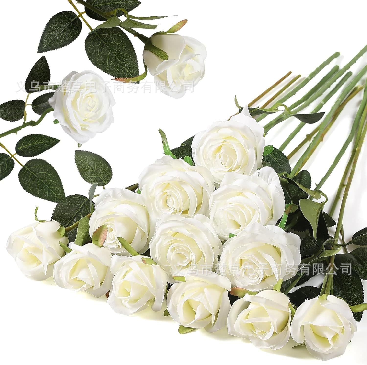 Simulation Silk Rose Single Stem Artificial Flower Faux Flower Wedding Home Valentine's Day Decoration Premium Bouquet Wall