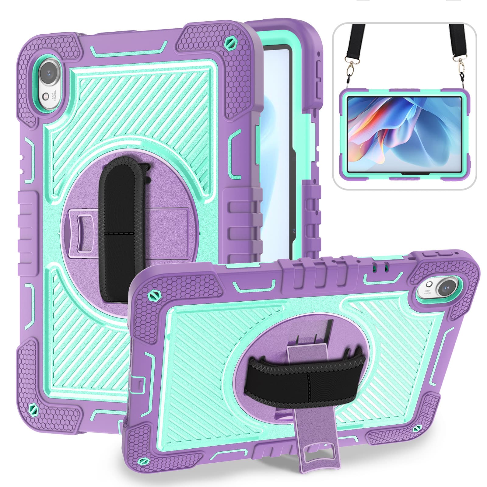 Suitable for Huawei Matepad 11.5S 2024/25/26 Silicone Protective Case 360 Stand Tablet Protective Case