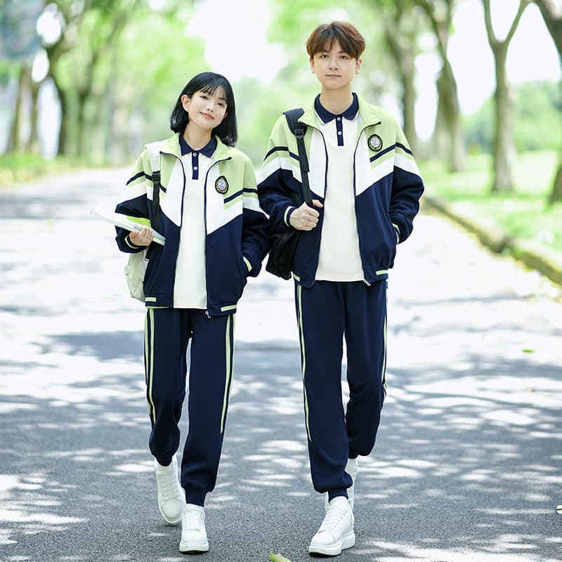 Middle School Campus Class Uniform Autumn College Style Three-Piece Set for Primary and Secondary School Sports Day Opening Ceremony