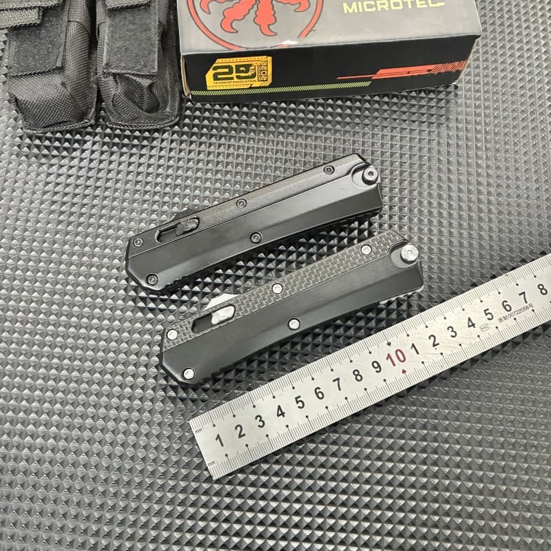 Hot Selling Microtech OTF Snake God Zinc Alloy Carbon Fiber Handle EDC Knife Sheath Outdoor Small Knife Tool Accessories