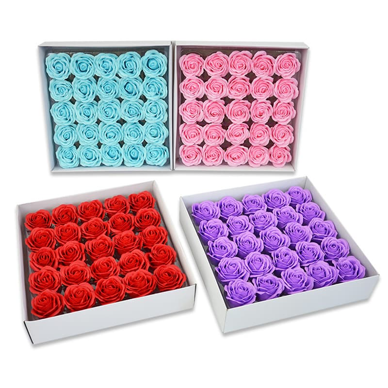 Wholesale Five-Layer Soap Flower Rose Head Artificial Flower Large Flower Head Factory Direct Five-Layer Rose