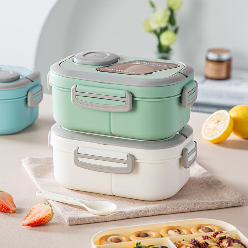 Simple Bento Box and Water Cup Bag Set, Microwave-Safe, Portable Lunch Box for Office Workers and Students