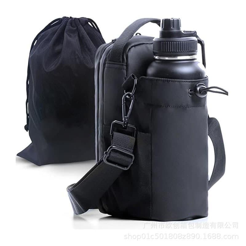 In Stock Amazon Cross-Border New Hot Selling Gym Magnetic Water Bottle Bag Shoulder Strap Strong Magnet Gym Bag Water Bottle Bag