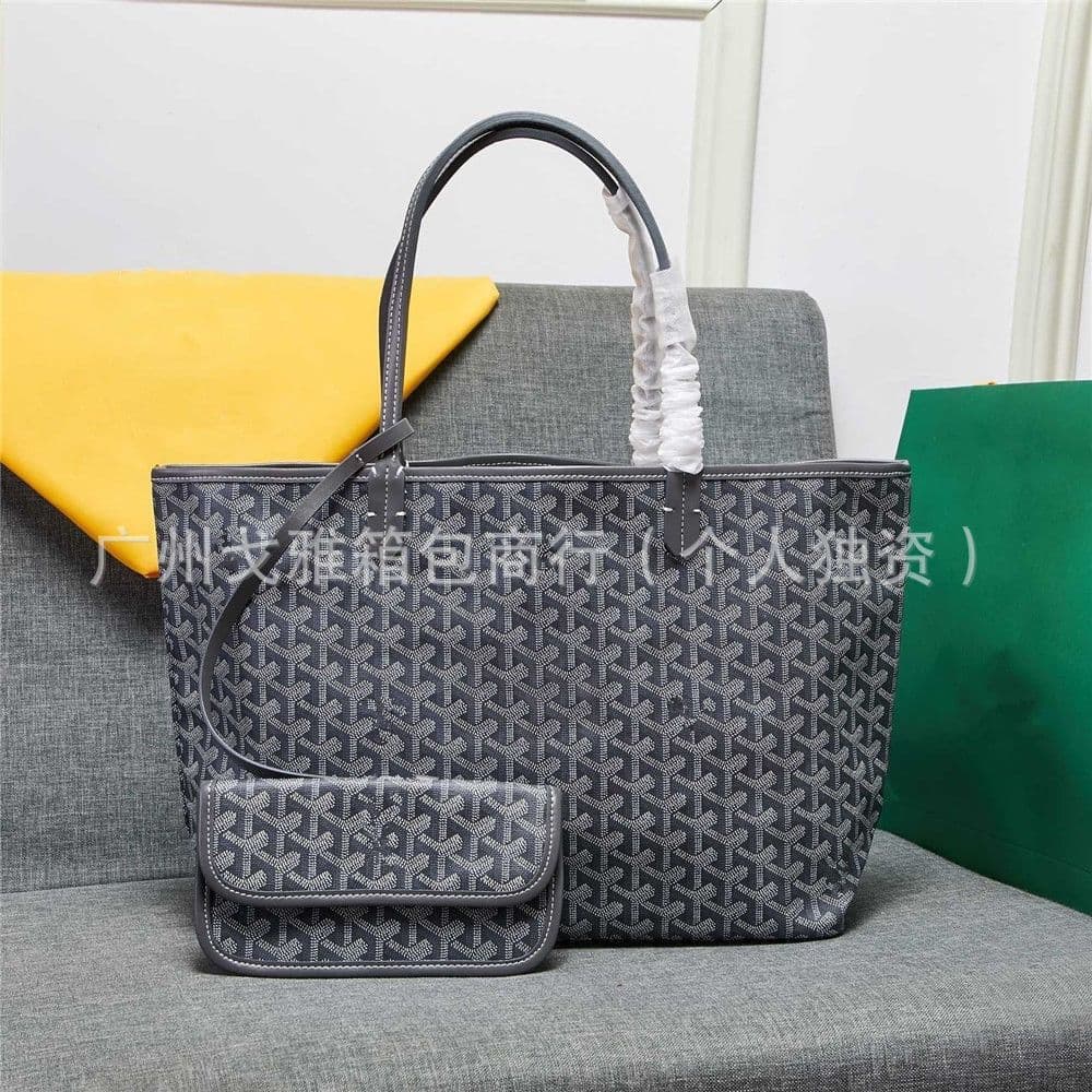 2025 New Glossy Goyard Shoulder Bag Tote Bag Dog Tooth Bag Handbag Hobo Shopping Bag