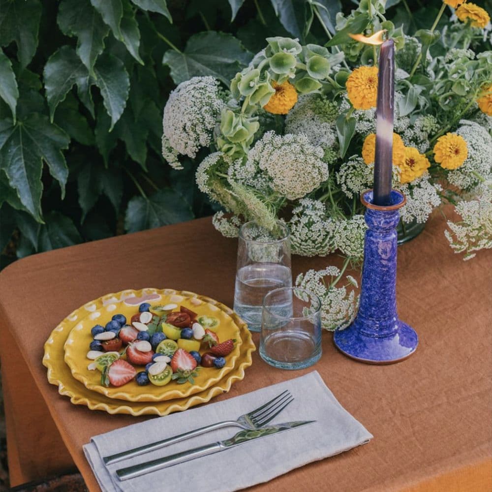 French orange solid color high-end tablecloth dessert table gathering autumn-winter styling photography background cloth.