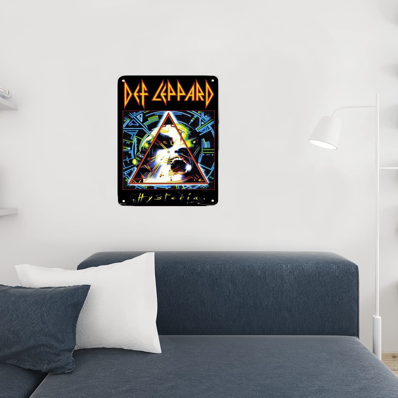Classic Def Leppard Pyromania Hysteria Album Cover Poster Iron Artwork Printed American Style Non-Genuine Gift for North America