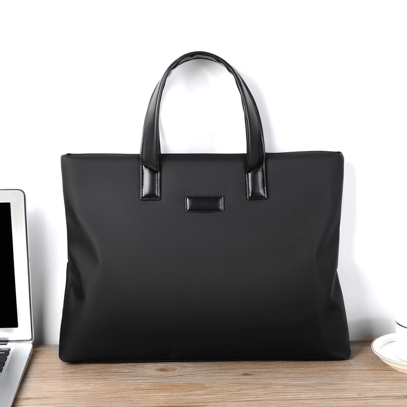 Business Casual Briefcase, Portable Document Bag, Large Capacity Storage Bag, Zipper Bag, Office Bag, Information Bag, Conference Bag