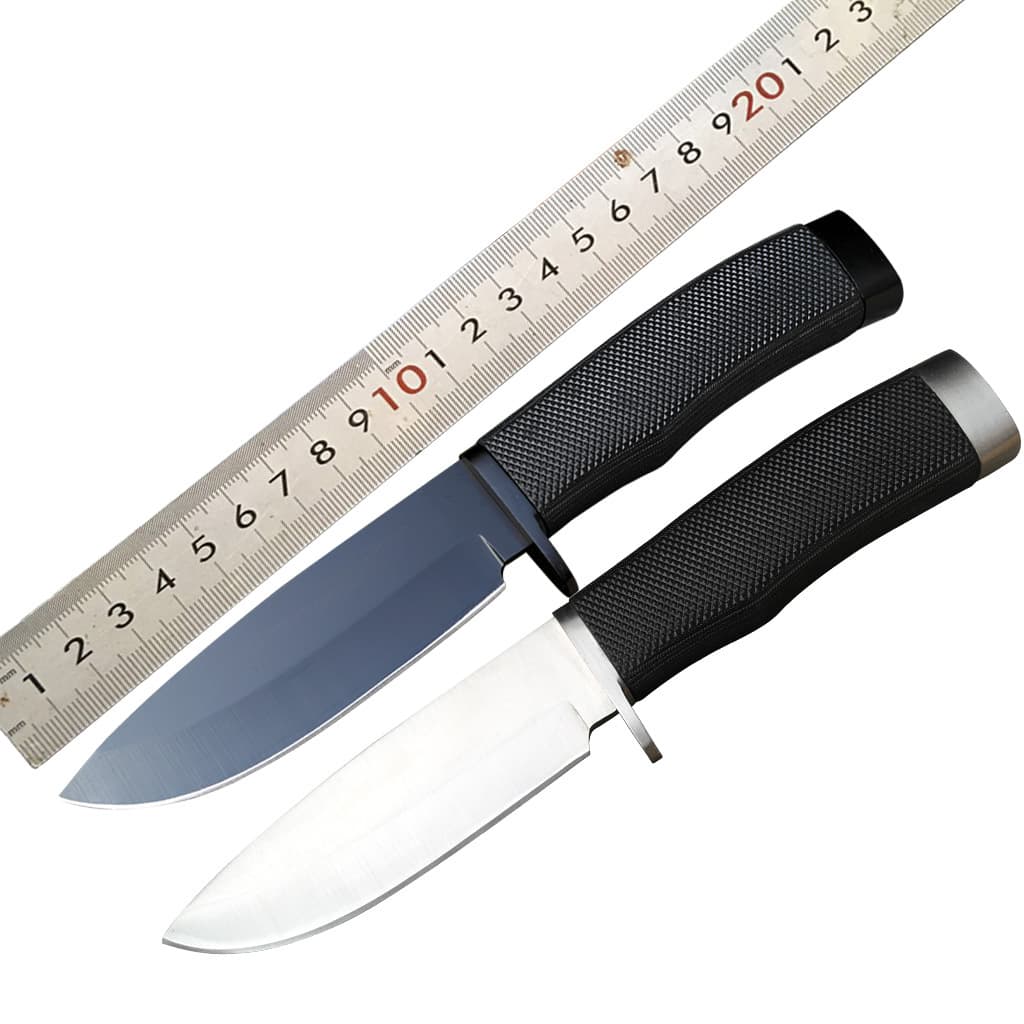 Outdoor Knife Camping Straight Knife Self-Defense Tactical Survival Knife Sharp Buck 009 Small Straight Knife Meat Knife with Sheath