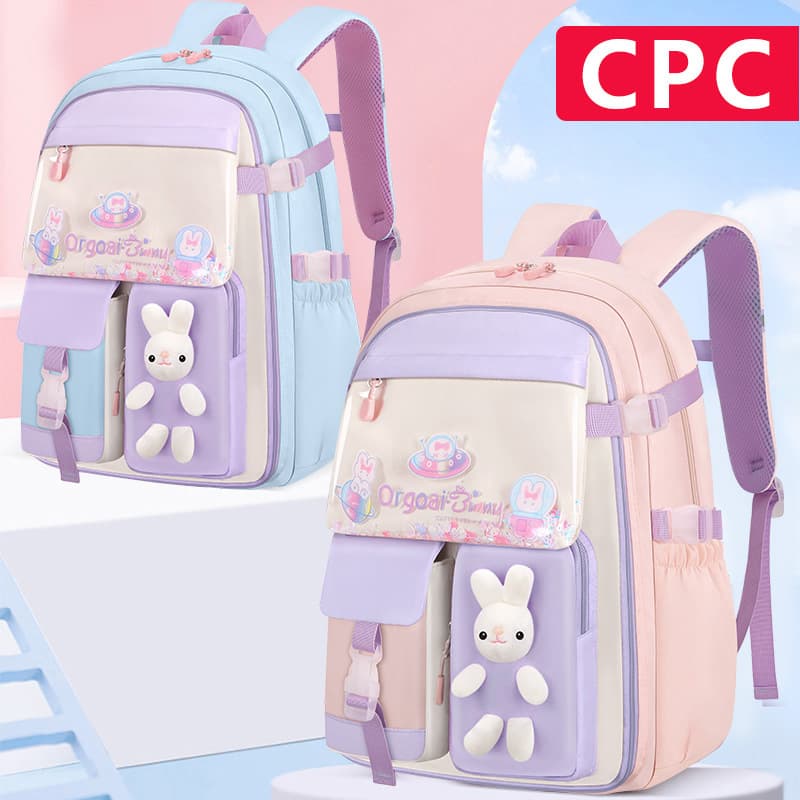 School Bag Backpack for Girls, Cute First Grade, Spine Protection, Wholesale