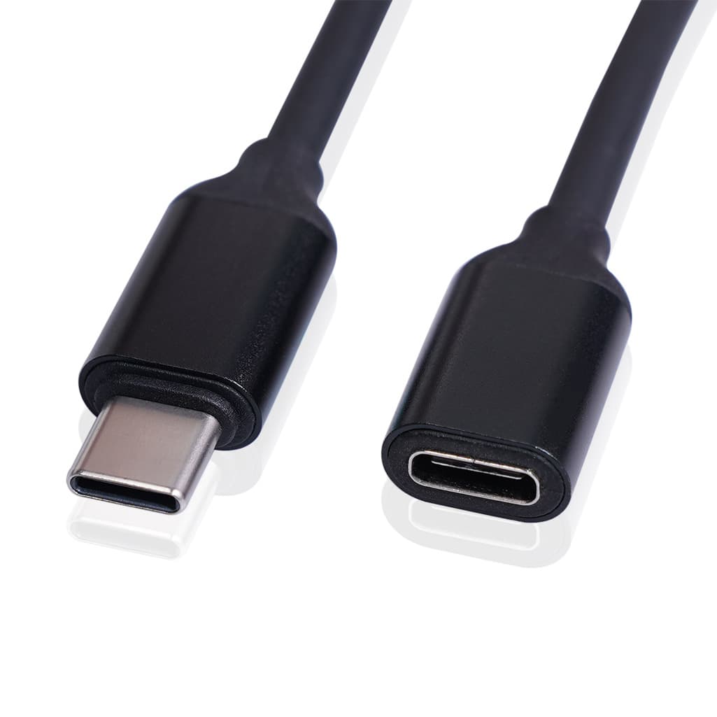 In-stock Aluminum Alloy Shell TYPE-C Male to Female Extension Cable for Laptop PD 60W Fast Charging, Mouse, Keyboard, and OTG