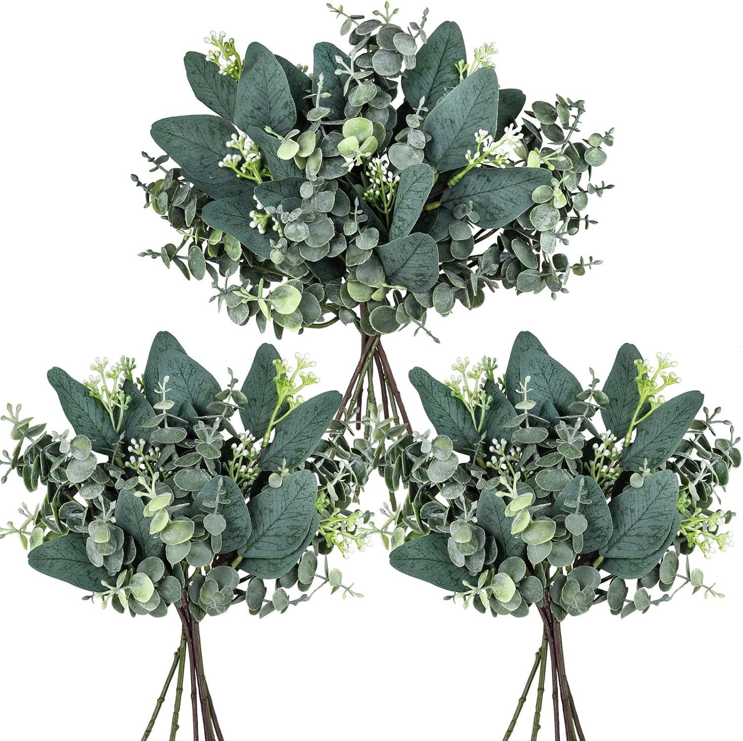 Cross-border best-selling 10-pack mixed eucalyptus short branches with fruit eucalyptus leaves cuttings for wedding DIY home decoration