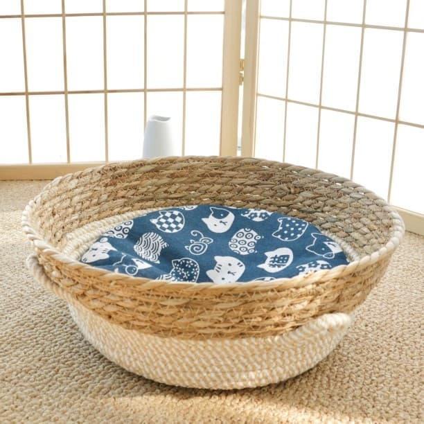 Cat Scratcher Bed, Wear-Resistant Sisal Rope and Cotton Rope, No Lint, Integrated Cat Scratcher and Bed, Cat Supplies Toy
