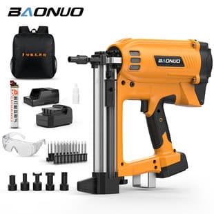 Gas Nail Gun for Electricians and Plumbers, Concrete Electric Nail Gun, Air Staple Gun, Straight Nail Gun, Cement Wall Steel Nail Gun