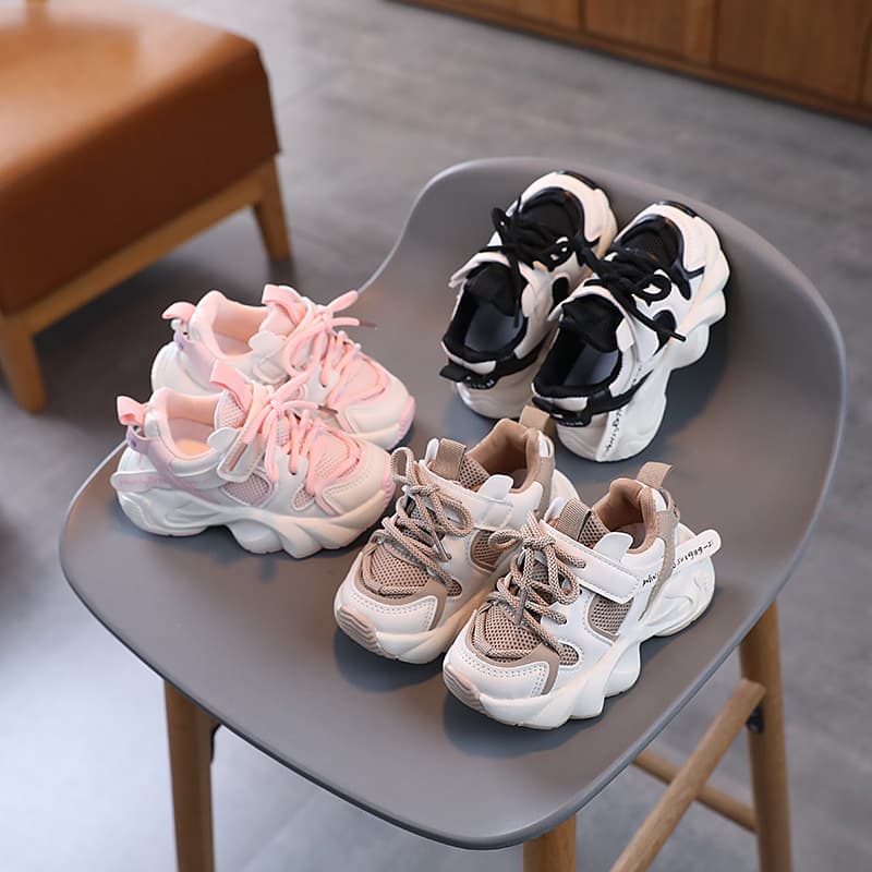 Boys and Girls Mesh Dad Shoes, New Spring/Summer Children's Sports Shoes, Soft Sole Breathable Kids Running Shoes Trendy
