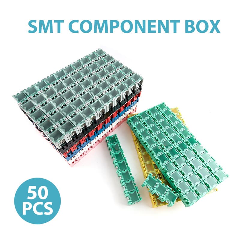 smt patch component box interlocking patchwork component box chip resistor storage patch box electronic parts box
