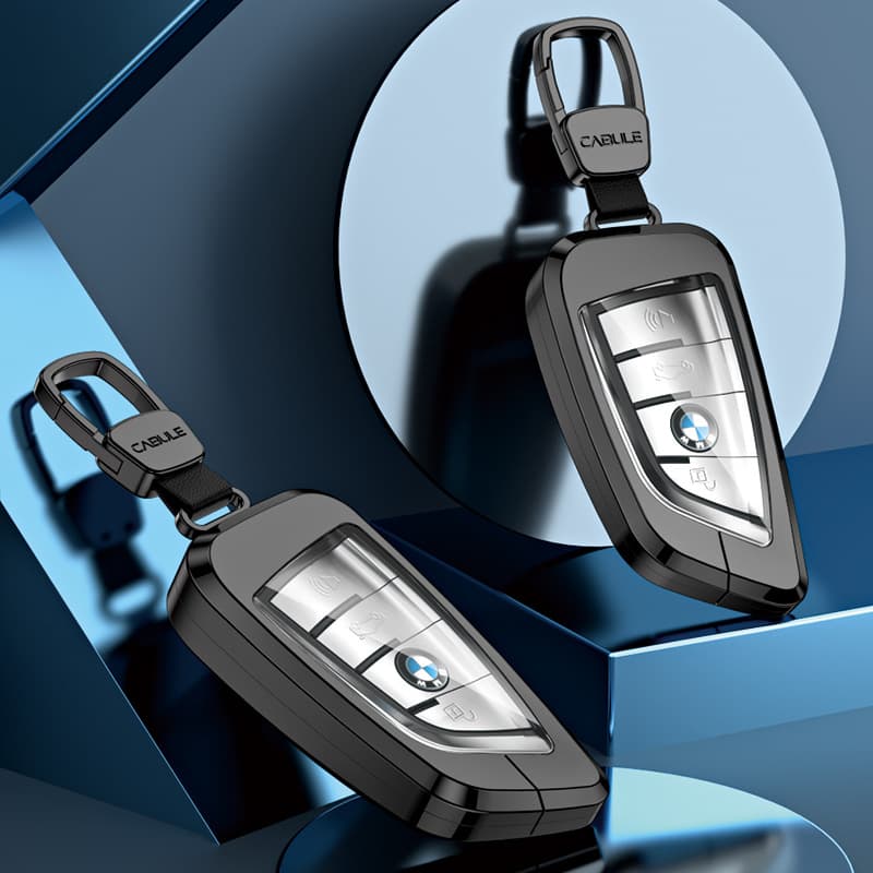 For BMW Key Case 3 Series X5 525 320li 7 Series Full Metal Key Case Cover