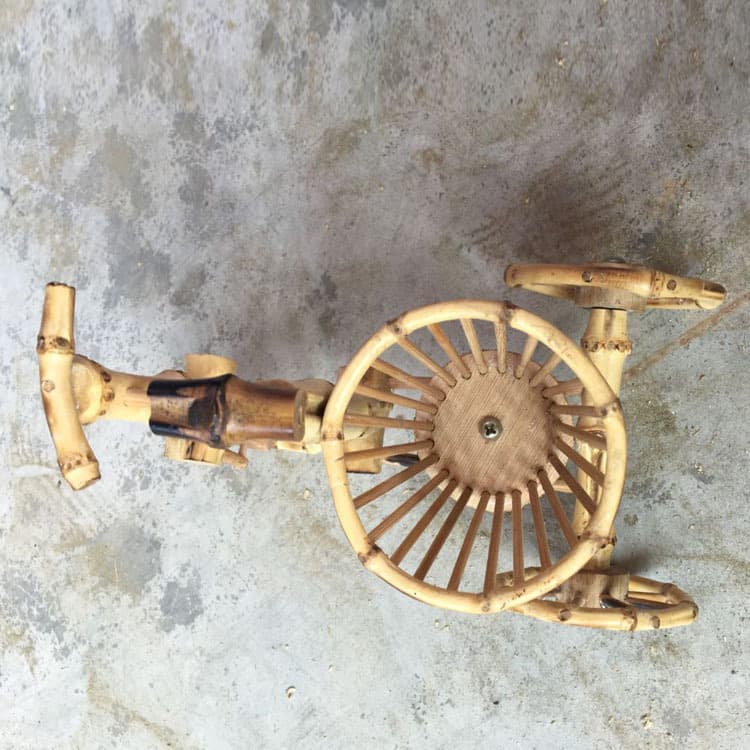 Supply of exquisite DIY production of green DIY antique mountain bikes and creative home bamboo crafts decorations