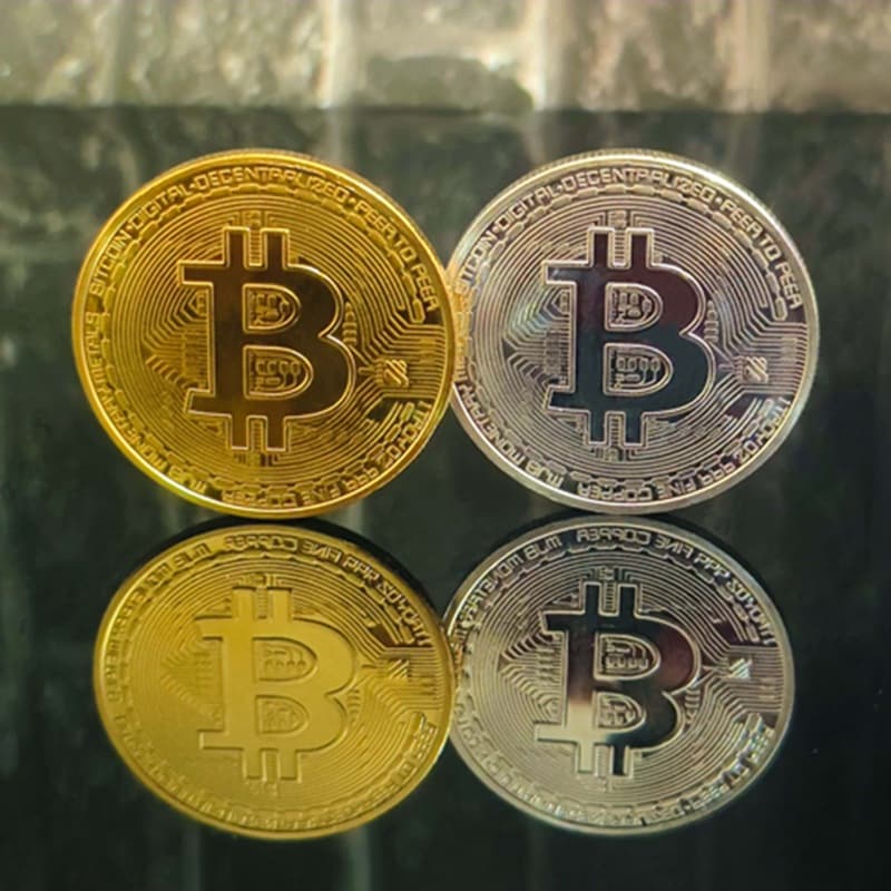 Cross Mirror Supplier American Gold Coin Bitcoin Bitcoin Coin Gold Coin Foreign Virtual Coin Foreign Trade Tooth Fairy Coin
