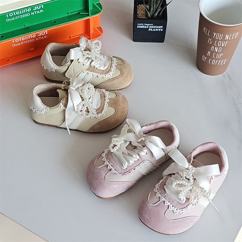 Dr. Kong Fashion Versatile Girls' Board Shoes Children's Sports Shoes Spring Autumn 2025 New Little Girl German Training Shoes for Middle and Older Kids