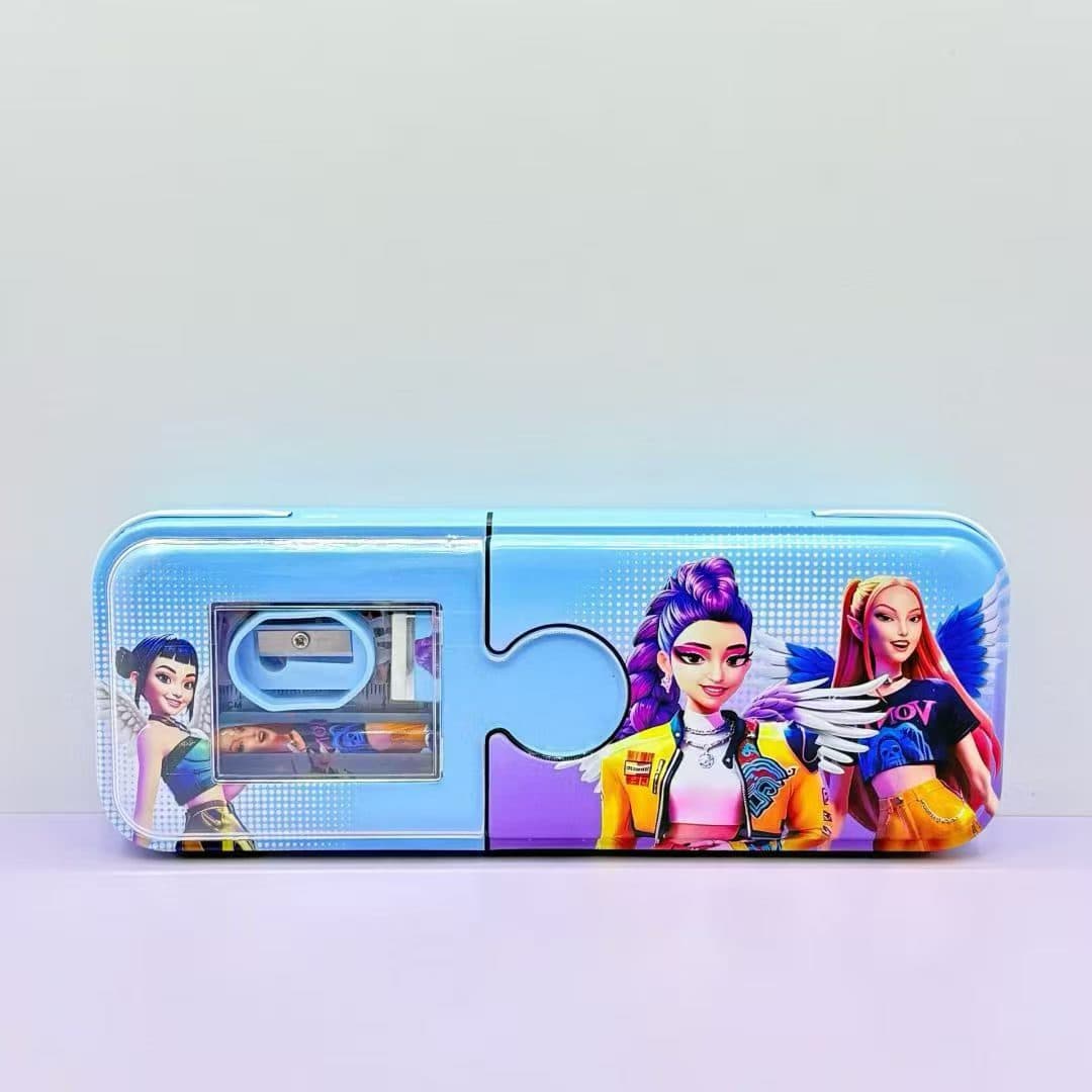 Kpop Demon Hunter Girls' Stationery Pen Box Set Stitch Spider Pen Box 5-Piece Set Student Gift