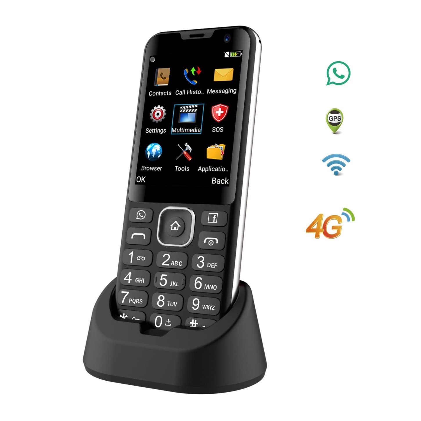 F2 Long Standby 4G Phone, Supports Domestic and International Wholesale Orders, 2.8-Inch Screen, Dual SIM Dual Standby Bar Phone