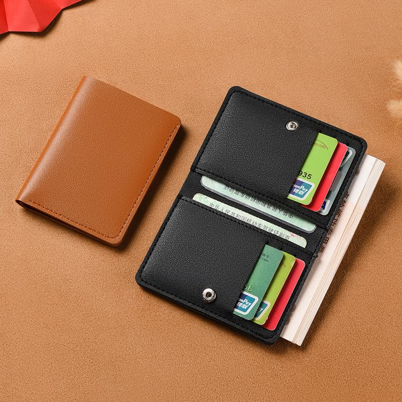Women's Small Wallet Short Style 2024 New Simple Mini Leather Card Holder Thin Foldable Wallet Driver's License Case