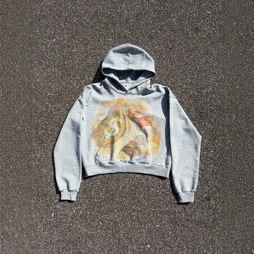 Cross-border 2025 Personalized Streetwear Alien Graphic Print Hoodie Unisex Loose Zip-Up Hooded Sweatshirt