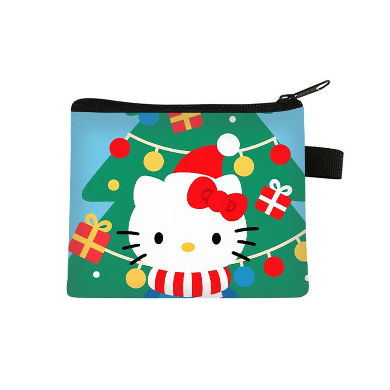 New Christmas Hello Kitty Coin Purse Mini Cute Wallet Kids Portable Key Card Holder Wholesale