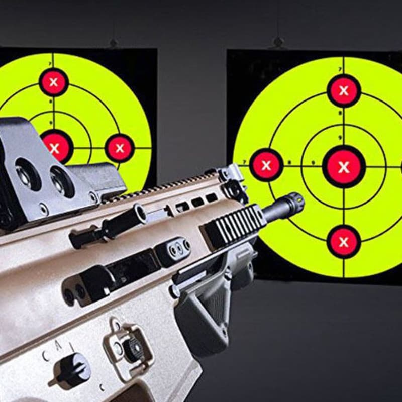 Target Paper Shooting CS Shooting Training Practice Fluorescent Splatter Color-Changing Humanoid Practice Chicken Eating Target Sticker