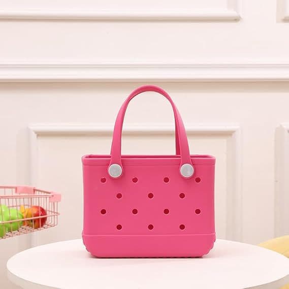 EVA Beach Bag Hole Bag Portable Handbag Waterproof Travel Bag Washable Suitable for Sports Beach Swimming Pool