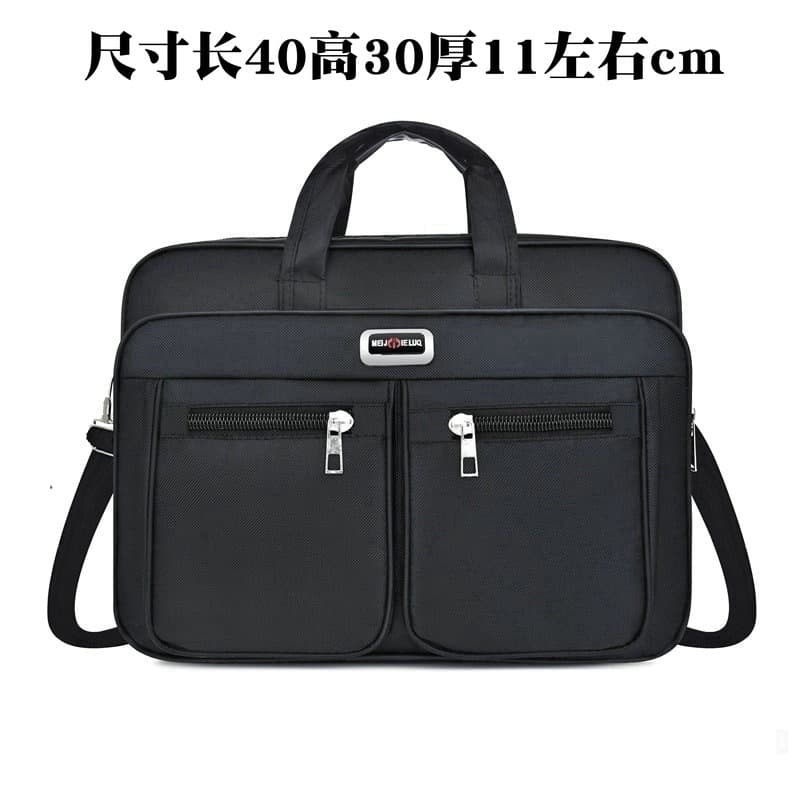 Men's Extra Large 20-inch Shoulder Crossbody Bag New Oxford Cloth Waterproof and Wear-resistant Business Handbag High Quality