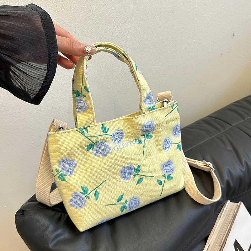 Thailand GentleWoman Cartoon Cat Canvas Bag Handbag Crossbody Bag Niche Cute Women's Bag Dropshipping
