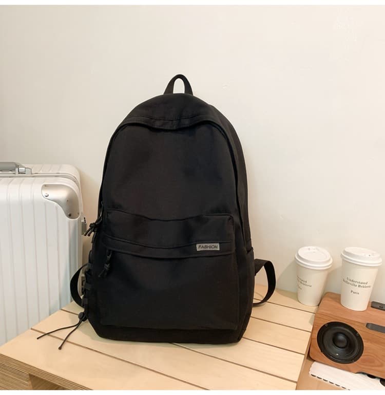 Trendy Men's Backpack Simple Large-Capacity Travel Backpack Women's Versatile College Student Schoolbag Lightweight and Ergonomic