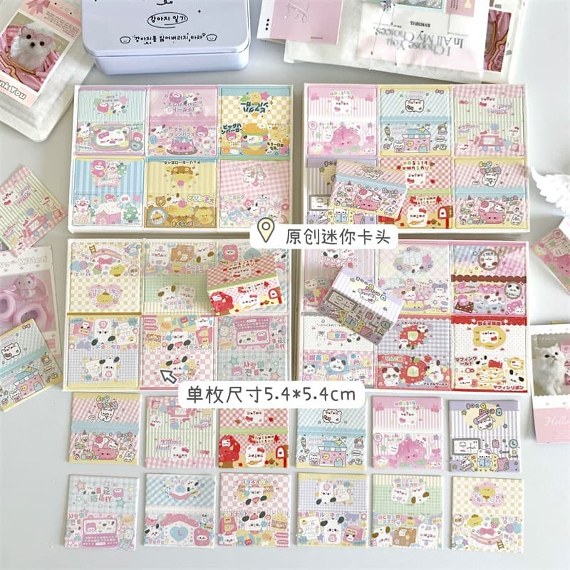 Original Cartoon Mini Foldable Card Header for Idol Photocards, Packaging Materials, Star-Chasing Gifts, Card Wrapping