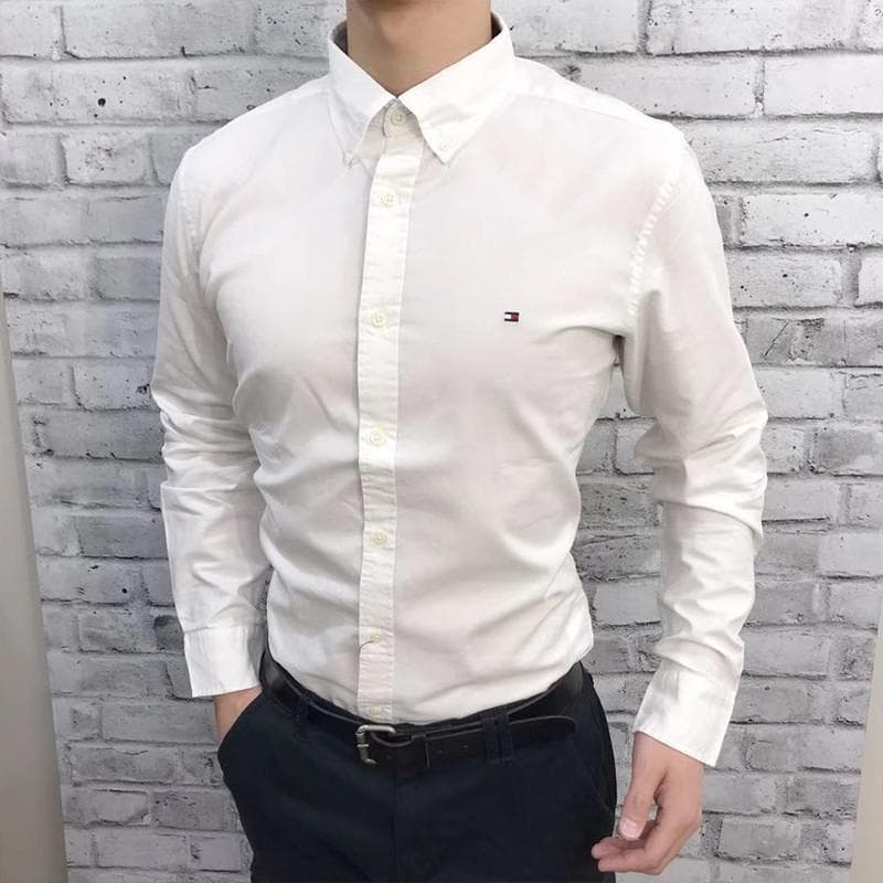 Tommy Tang Men's Long Sleeve Shirt, Luxury Business Casual Oxford Button-Down Shirt