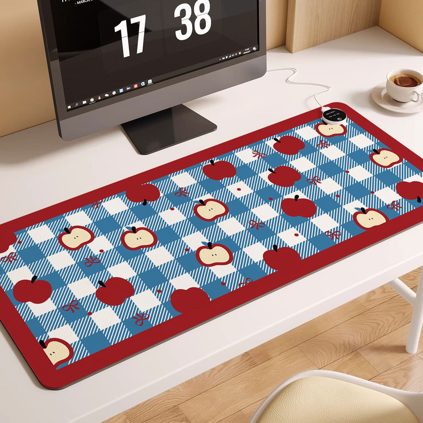 Heated Mouse Pad Extra Large Heating Mat Warm Desk Pad Computer Keyboard Hand Warmer Desk Mat Warm Study Writing Hand Warmer