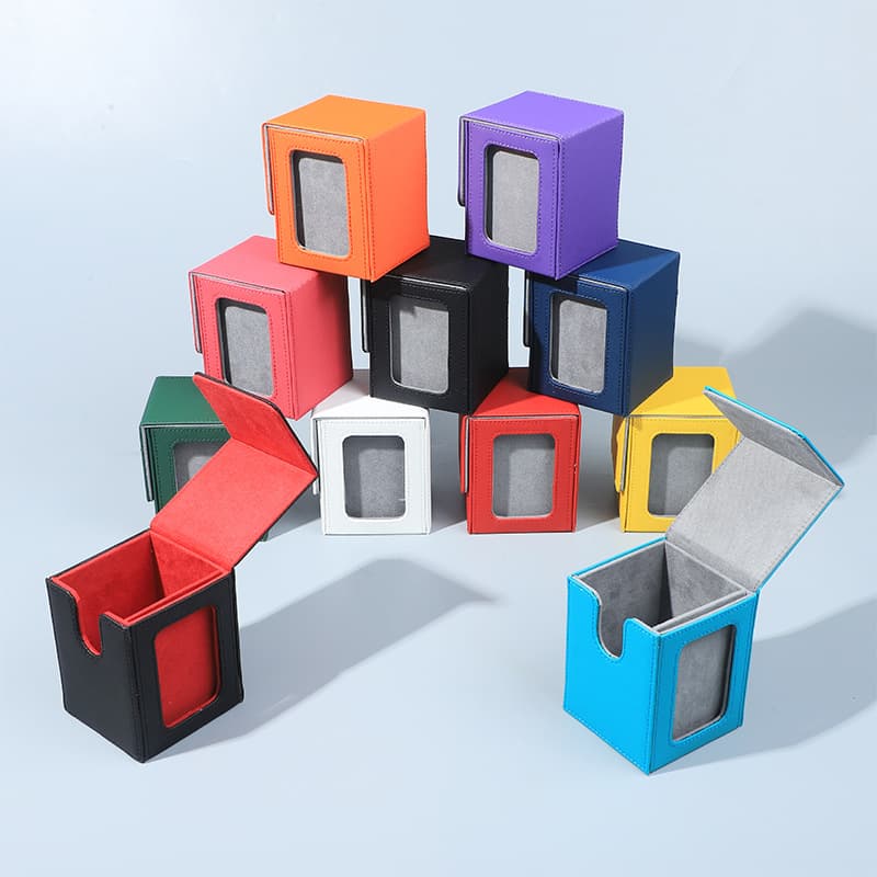 Card Box PU Storage Box MTG Card Box Cross-border Hot-selling Magnetic Hard Box Game Card Storage Box ptcg
