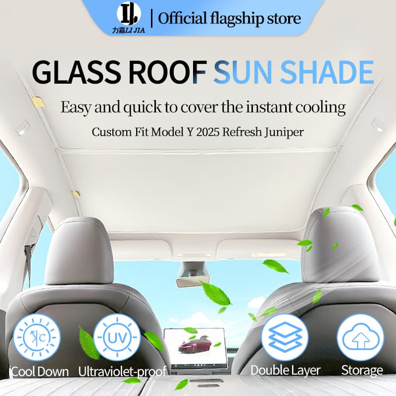 Export-only TSL Refresh Model Y/3 Sunroof Sunshade Model 3/Single or Double Layer Model Y, OEM Labeling Available