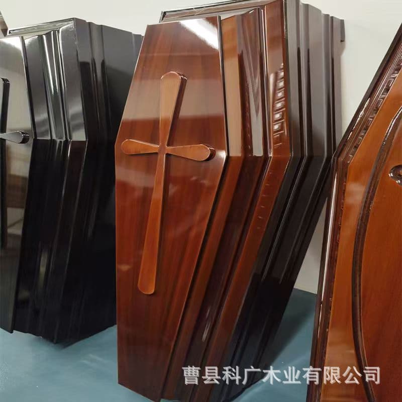 Cross-border wholesale of solid wood coffins, European-style coffins, funeral coffins, European funeral supplies, and American-style coffins.