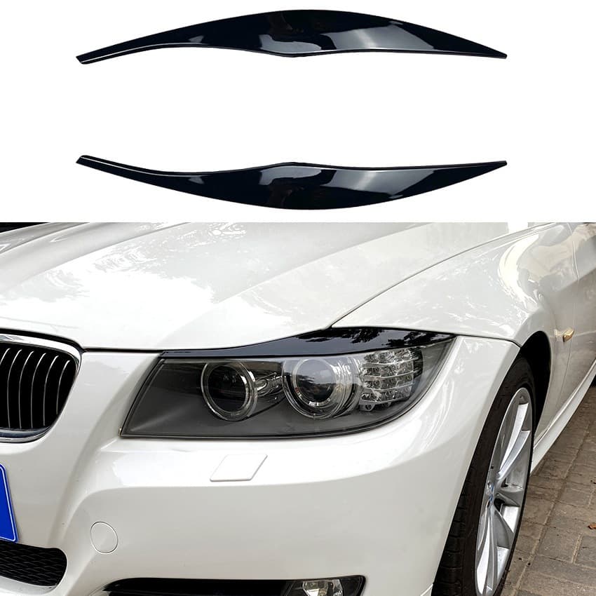 Suitable for BMW 3 Series E90 E91 320i 330i 2005-2012 headlight eyebrow car sticker exterior modification