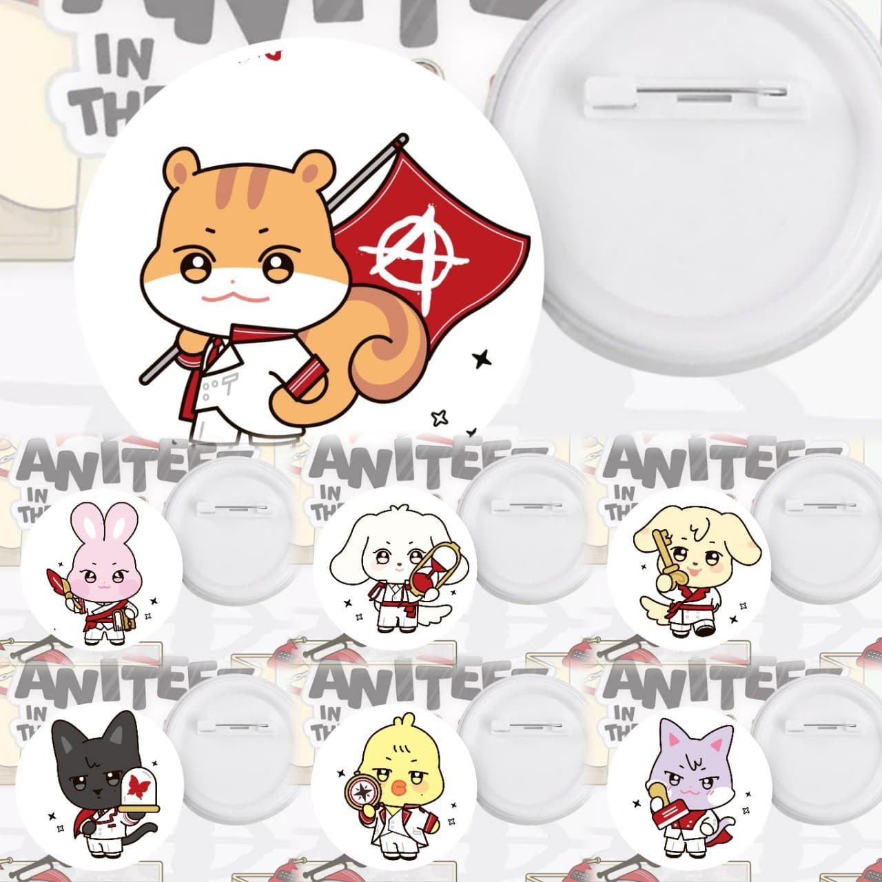 ATEEZ IN THE CALLING Official Merchandise Badge Tin Pin Brooch