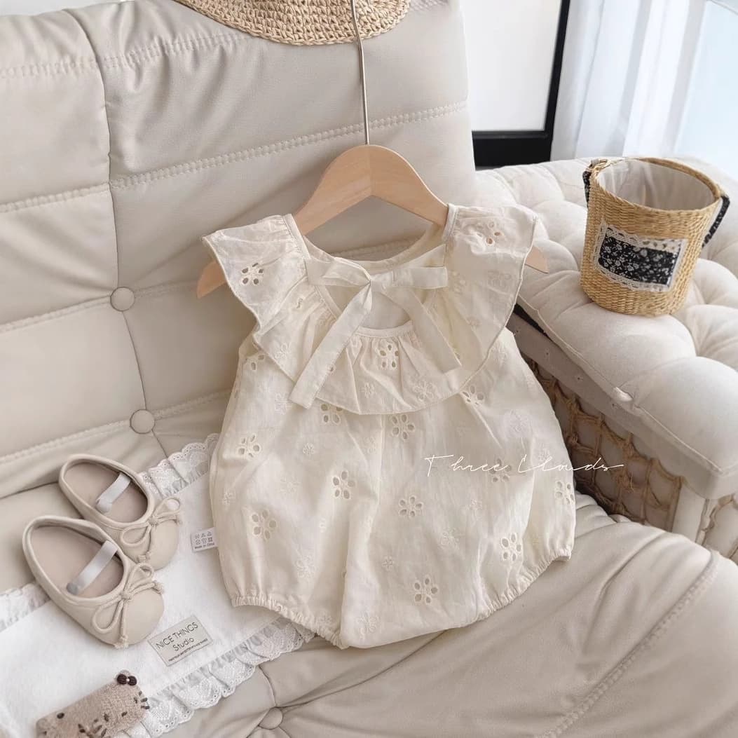 Pure cotton infant summer princess harem full moon 100-day clothing baby girl super cute thin style outing bag