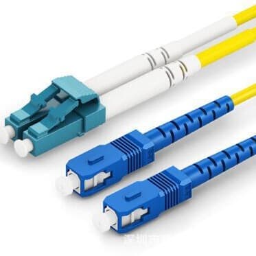 Fiber Optic Patch Cord LC-SC Duplex Single Mode PVC LSZH OFNP