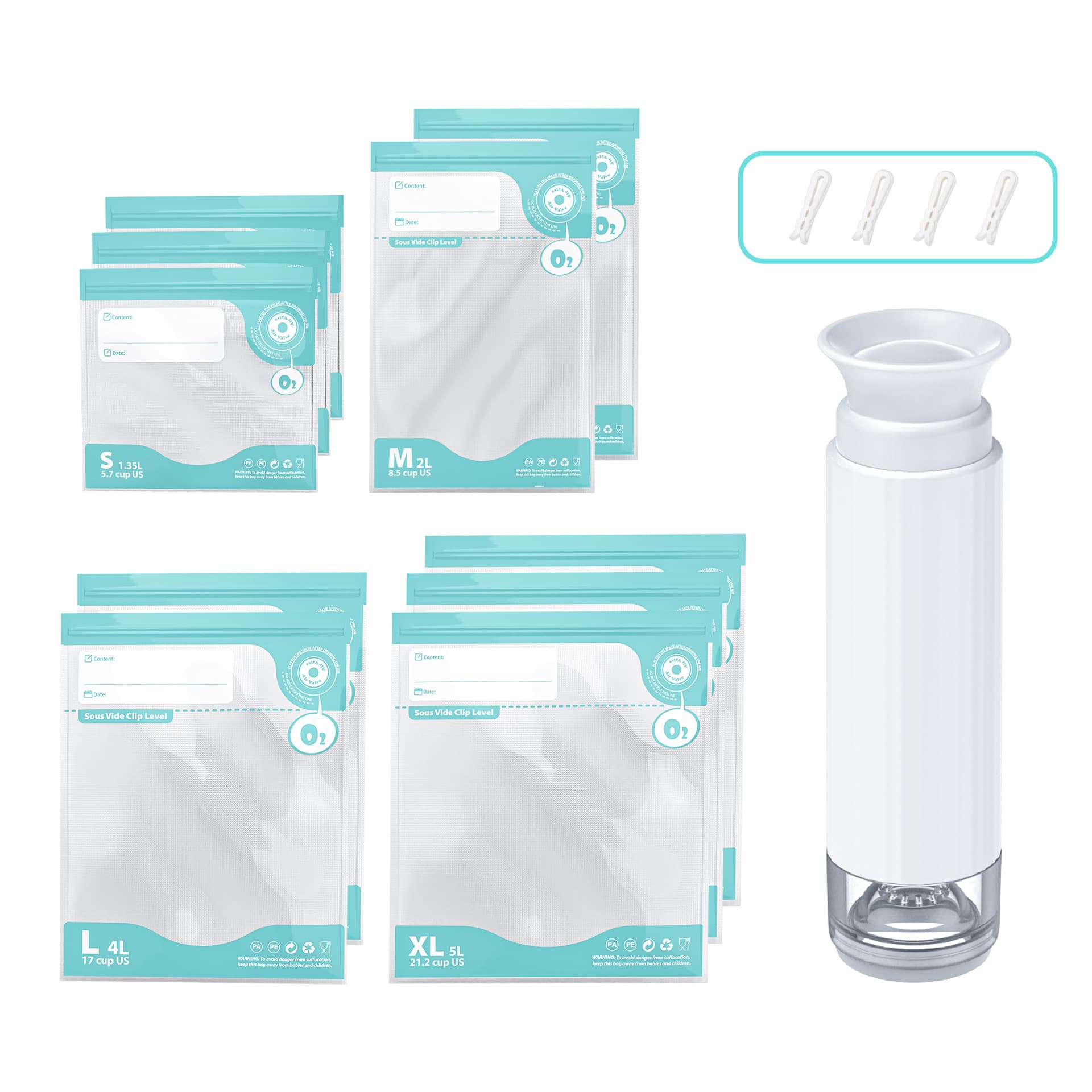 Mini food vacuum machine small household electric portable vacuum compressor food preservation sealing machine air pump