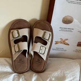 Birkenstock Sandals Women Summer Outdoor 2026 New Retro Style Casual Comfortable Soft Flat Beach Sandals