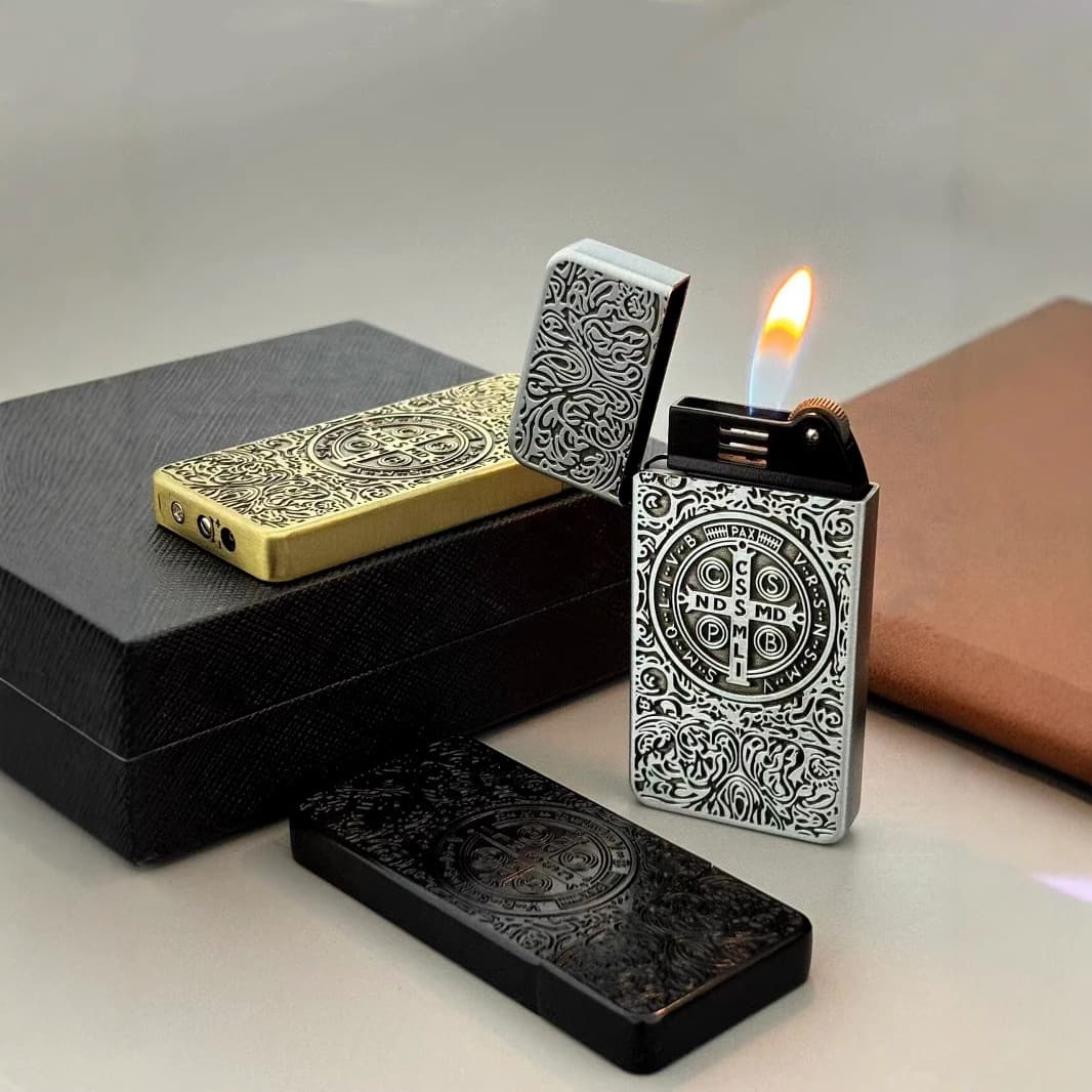 Personalized Inflatable Vintage Flint Lighter Constantine Relief Thin Lighter