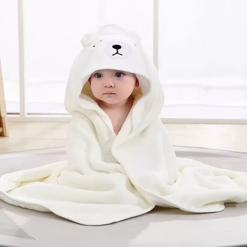 Wholesale Kids Bath Towel Wearable Newborn Baby Hooded Cape Cartoon Infant Cape Newborn Delivery Room Swaddle