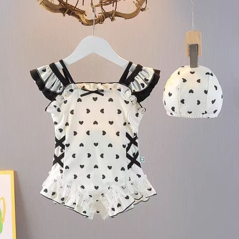 Princess Girls One-Piece Swimsuit Children Summer 2026 New Fashionable Quick-Dry Swimwear