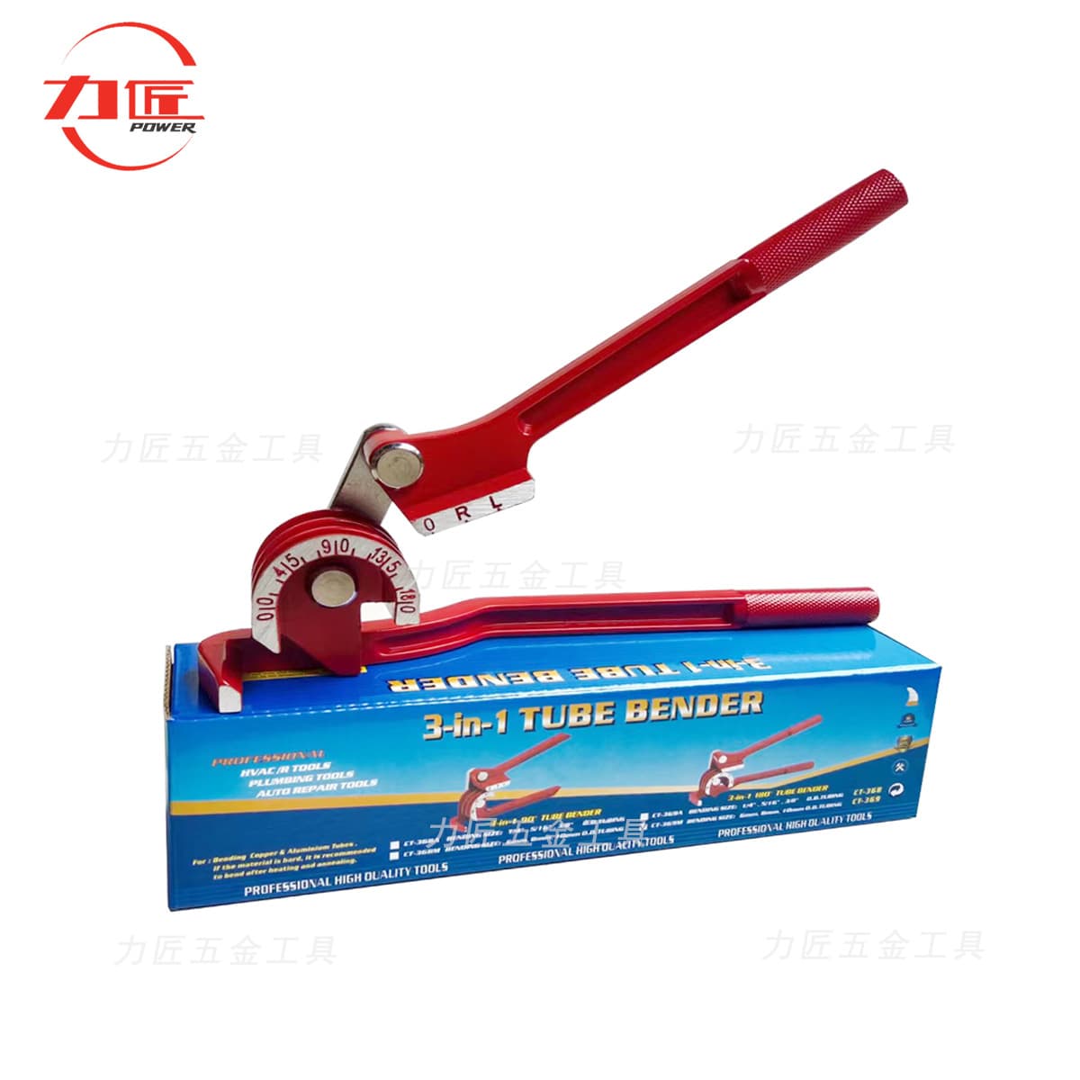 Manual pipe bender three-slot pipe bender air conditioning copper pipe aluminum pipe manual pipe bender can bend 6mm 8mm 10mm copper pipe